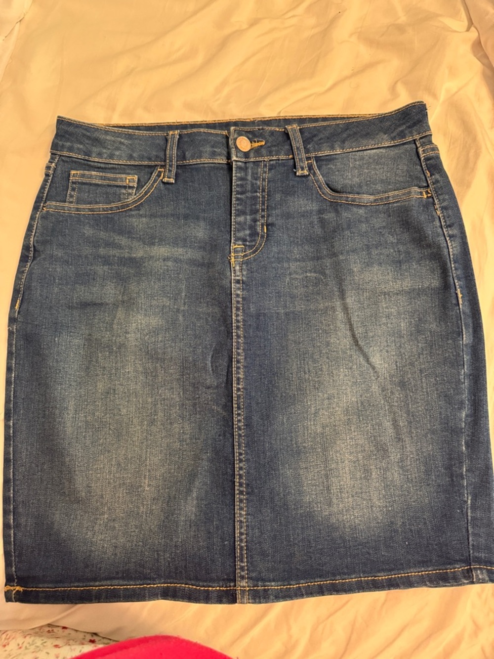 Old Navy Blue Denim Pencil Skirt